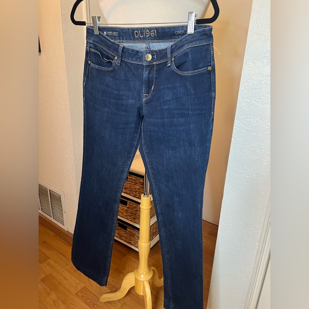 DL1961 Women's Dark Blue Slim boot